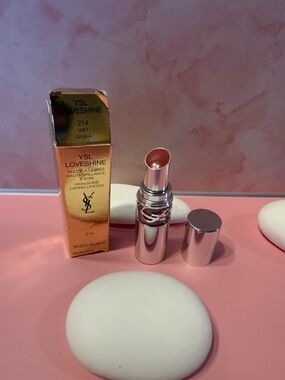 YSL Rouge Volupté Shine Lipstick - 214 Wet Guava (Pink)